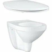 Унитаз подвесной GROHE Bau Ceramic с сиденьем с микролифтом, альпин-белый (NW0105)