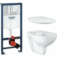Комплект инсталляции GROHE Rapid SL 3 в 1 с унитазом Bau Ceramic и сиденьем с микролифтом (NW0116)