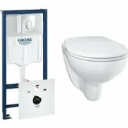 Комплект инсталляции GROHE Bau Ceramic с унитазом и сиденьем (NW0122)