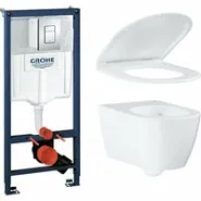 Комплект инсталляции GROHE Rapid SL с унитазом Essence и сиденьем с микролифтом (NW0127)