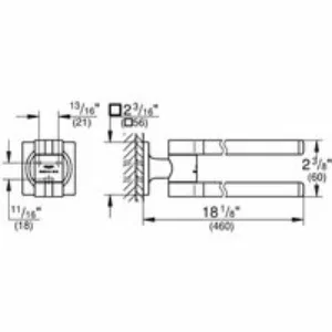 Держатель для полотенца GROHE Allure двойной, холодный рассвет матовый (40342GN1) Держатель для полотенца GROHE Allure двойной, холодный рассвет матовый (40342GN1)
