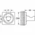 Крючок для халата GROHE Allure, темный графит глянец (40284A01) Крючок для халата GROHE Allure, темный графит глянец (40284A01)