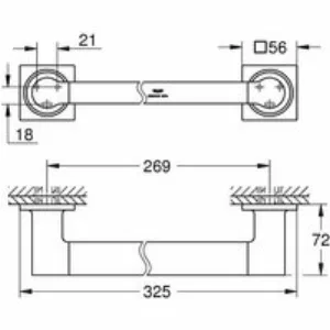Ручка для ванны GROHE Allure, холодный рассвет матовый (40955GN1) Ручка для ванны GROHE Allure, холодный рассвет матовый (40955GN1)