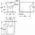 Унитаз напольный приставной безободковый GROHE Bau Edge, альпин-белый (39810000) Унитаз напольный приставной безободковый GROHE Bau Edge, альпин-белый (39810000)