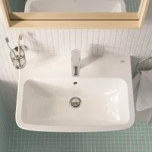 Раковина подвесная GROHE Bau Edge 60 см, альпин-белый (39808000) Раковина подвесная GROHE Bau Edge 60 см, альпин-белый (39808000)