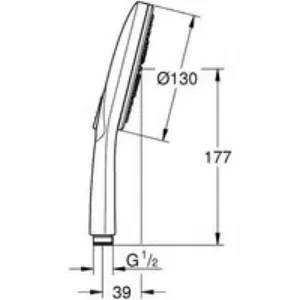 Ручной душ GROHE Rainshower SmartActive 130, 3 режима, фантомный черный (22127KF0) Ручной душ GROHE Rainshower SmartActive 130, 3 режима, фантомный черный (22127KF0)