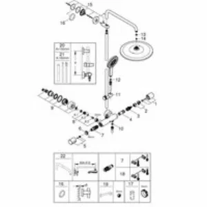 Душевая система GROHE Rainshower SmartActive 310 с термостатом для душа, хром (26836000) Душевая система GROHE Rainshower SmartActive 310 с термостатом для душа, хром (26836000)
