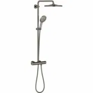 Душевая система GROHE Rainshower SmartActive 310 с термостатом для душа, темный графит глянцевый (26836A00)