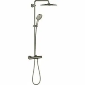 Душевая система GROHE Rainshower SmartActive 310 с термостатом для душа, темный графит матовый (26836AL0) Душевая система GROHE Rainshower SmartActive 310 с термостатом для душа, темный графит матовый (26836AL0)