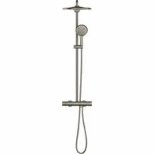 Душевая система GROHE Rainshower SmartActive 310 с термостатом для душа, темный графит матовый (26836AL0) Душевая система GROHE Rainshower SmartActive 310 с термостатом для душа, темный графит матовый (26836AL0)