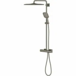 Душевая система GROHE Rainshower SmartActive 310 Cube с термостатом для душа, темный графит матовый (26837AL0) Душевая система GROHE Rainshower SmartActive 310 Cube с термостатом для душа, темный графит матовый (26837AL0)