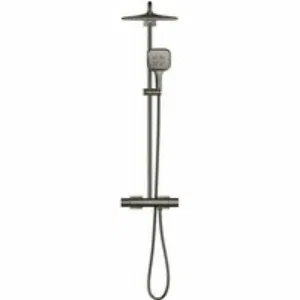 Душевая система GROHE Rainshower SmartActive 310 Cube с термостатом для душа, темный графит глянцевый (26837A00) Душевая система GROHE Rainshower SmartActive 310 Cube с термостатом для душа, темный графит глянцевый (26837A00)