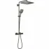 Душевая система GROHE Rainshower SmartActive 310 Cube с термостатом для душа, темный графит глянцевый (26837A00) Душевая система GROHE Rainshower SmartActive 310 Cube с термостатом для душа, темный графит глянцевый (26837A00)