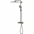 Душевая система GROHE Rainshower SmartActive 310 Cube с термостатом для душа, темный графит глянцевый (26837A00) Душевая система GROHE Rainshower SmartActive 310 Cube с термостатом для душа, темный графит глянцевый (26837A00)