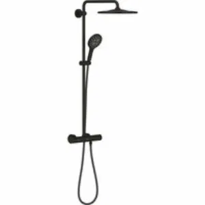 Душевая система GROHE Rainshower SmartActive 310 с термостатом для душа, фантомный черный (22119KF0) Душевая система GROHE Rainshower SmartActive 310 с термостатом для душа, фантомный черный (22119KF0)