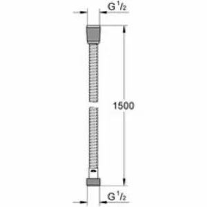 Душевой шланг GROHE Relexaflex Metal Long-Life 1500 мм, хром (28143001) Душевой шланг GROHE Relexaflex Metal Long-Life 1500 мм, хром (28143001)
