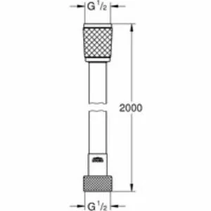 Душевой шланг GROHE Relexaflex 2000 мм, хром (28155002) Душевой шланг GROHE Relexaflex 2000 мм, хром (28155002)