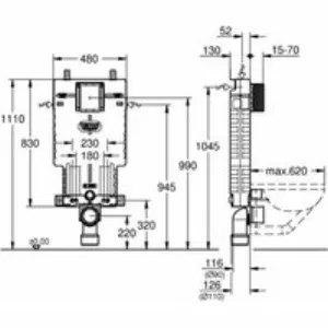 Смывной бачок Grohe Renoblock (38780001) Смывной бачок Grohe Renoblock (38780001)