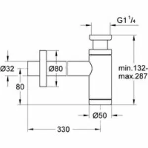 Сифон для раковины GROHE 1 1/4, фантомный черный (29509KF0) Сифон для раковины GROHE 1 1/4, фантомный черный (29509KF0)