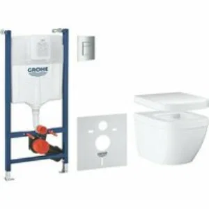 Комплект инсталляции GROHE Solid 5 в 1 с унитазом (39890000) Комплект инсталляции GROHE Solid 5 в 1 с унитазом (39890000)