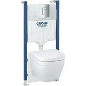 Комплект инсталляции GROHE Solid 5 в 1 с унитазом (39890000) Комплект инсталляции GROHE Solid 5 в 1 с унитазом (39890000)
