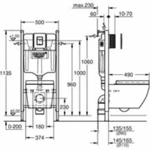 Комплект инсталляции GROHE Solid 5 в 1 с унитазом (39890000) Комплект инсталляции GROHE Solid 5 в 1 с унитазом (39890000)