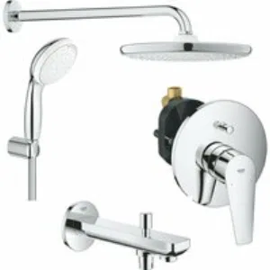 Душевая система GROHE BauEdge со смесителем для ванны, хром (1000190) Душевая система GROHE BauEdge со смесителем для ванны, хром (1000190)