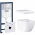 Комплект инсталляции GROHE Euro Ceramic с безободковым унитазом и сиденьем с микролифтом (NW0010-1/S) Комплект инсталляции GROHE Euro Ceramic с безободковым унитазом и сиденьем с микролифтом (NW0010-1/S)