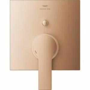 Внешняя часть смесителя для ванны GROHE Allure скрытого монтажа на 2 потребителя, квадратная, теплый закат матовый (19315DL1) Внешняя часть смесителя для ванны GROHE Allure скрытого монтажа на 2 потребителя, квадратная, теплый закат матовый (19315DL1)