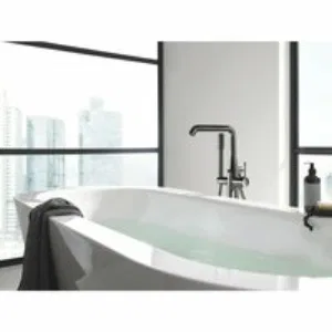 Внешняя часть смесителя для ванны GROHE Essence напольного монтажа, темный графит глянец (25248A01) Внешняя часть смесителя для ванны GROHE Essence напольного монтажа, темный графит глянец (25248A01)