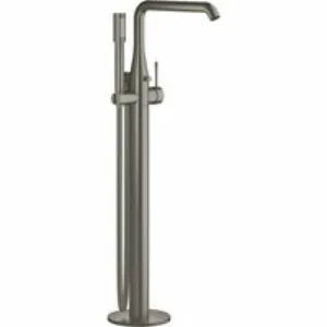 Внешняя часть смесителя для ванны GROHE Essence напольного монтажа, темный графит матовый (25248AL1) Внешняя часть смесителя для ванны GROHE Essence напольного монтажа, темный графит матовый (25248AL1)