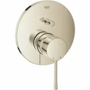 Внешняя часть смесителя для ванны GROHE Essence скрытого монтажа на 2 потребителя, круглая, никель глянец (24167BE1)