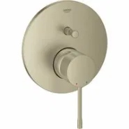 Внешняя часть смесителя для ванны GROHE Essence скрытого монтажа на 2 потребителя, круглая, никель матовый (24167EN1)