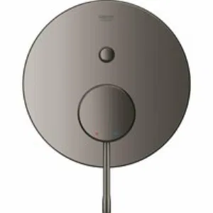 Внешняя часть смесителя для ванны GROHE Essence скрытого монтажа на 2 потребителя, круглая, темный графит глянец (24167A01) Внешняя часть смесителя для ванны GROHE Essence скрытого монтажа на 2 потребителя, круглая, темный графит глянец (24167A01)