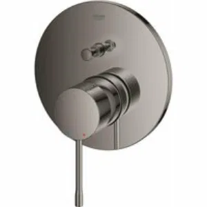 Внешняя часть смесителя для ванны GROHE Essence скрытого монтажа на 2 потребителя, круглая, темный графит глянец (24167A01) Внешняя часть смесителя для ванны GROHE Essence скрытого монтажа на 2 потребителя, круглая, темный графит глянец (24167A01)