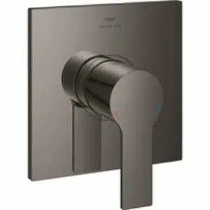 Внешняя часть смесителя для душа GROHE Allure скрытого монтажа, квадратная, темный графит глянец (19317A01) Внешняя часть смесителя для душа GROHE Allure скрытого монтажа, квадратная, темный графит глянец (19317A01)