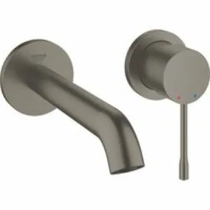 Внешняя часть смесителя для раковины GROHE Essence скрытого монтажа, на 2 отверстия, M-Size, темный графит матовый (29192AL1) Внешняя часть смесителя для раковины GROHE Essence скрытого монтажа, на 2 отверстия, M-Size, темный графит матовый (29192AL1)
