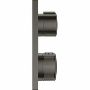 Внешняя часть термостата для ванны GROHE Allure скрытого монтажа на 2 потребителя, квадратная, темный графит глянец (19446A02) Внешняя часть термостата для ванны GROHE Allure скрытого монтажа на 2 потребителя, квадратная, темный графит глянец (19446A02)