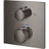 Внешняя часть термостата для ванны GROHE Allure скрытого монтажа на 2 потребителя, квадратная, темный графит глянец (19446A02) Внешняя часть термостата для ванны GROHE Allure скрытого монтажа на 2 потребителя, квадратная, темный графит глянец (19446A02)