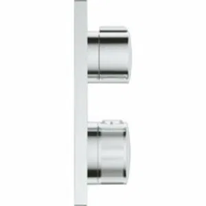 Внешняя часть термостата для ванны GROHE Allure скрытого монтажа на 2 потребителя, квадратная, хром (19446002) Внешняя часть термостата для ванны GROHE Allure скрытого монтажа на 2 потребителя, квадратная, хром (19446002)