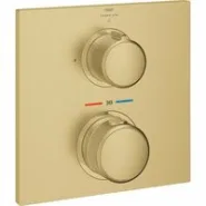 Внешняя часть термостата для душа GROHE Allure скрытого монтажа на 1 потребителя, квадратная, холодный рассвет матовый (19380GN2)