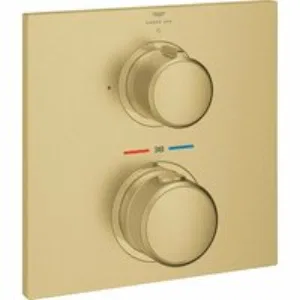 Внешняя часть термостата для душа GROHE Allure скрытого монтажа на 1 потребителя, квадратная, холодный рассвет матовый (19380GN2) Внешняя часть термостата для душа GROHE Allure скрытого монтажа на 1 потребителя, квадратная, холодный рассвет матовый (19380GN2)