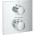 Внешняя часть термостата для душа GROHE Allure скрытого монтажа на 1 потребителя, квадратная, хром (19380002) Внешняя часть термостата для душа GROHE Allure скрытого монтажа на 1 потребителя, квадратная, хром (19380002)