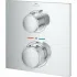 Внешняя часть термостата для душа GROHE Allure скрытого монтажа на 1 потребителя, квадратная, хром (19380002) Внешняя часть термостата для душа GROHE Allure скрытого монтажа на 1 потребителя, квадратная, хром (19380002)