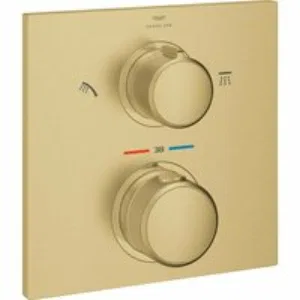 Внешняя часть термостата для душа GROHE Allure скрытого монтажа на 2 потребителя, квадратная, холодный рассвет матовый (29181GN2) Внешняя часть термостата для душа GROHE Allure скрытого монтажа на 2 потребителя, квадратная, холодный рассвет матовый (29181GN2)
