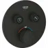 Внешняя часть термостата для душа GROHE Grohtherm SmartControl на 2 потребителя, круглая, фантомный черный (29507KF0) Внешняя часть термостата для душа GROHE Grohtherm SmartControl на 2 потребителя, круглая, фантомный черный (29507KF0)