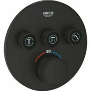 Внешняя часть термостата для душа GROHE Grohtherm SmartControl на 3 потребителя, фантомный черный (29508KF0) Внешняя часть термостата для душа GROHE Grohtherm SmartControl на 3 потребителя, фантомный черный (29508KF0)