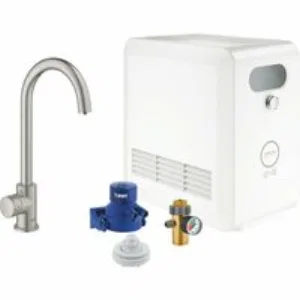 Кран для кухонной мойки GROHE Blue Professional Mono с функцией фильтрации, с системой охлаждения и газирования воды, Wi-Fi, суперсталь (31302DC2) Кран для кухонной мойки GROHE Blue Professional Mono с функцией фильтрации, с системой охлаждения и газирования воды, Wi-Fi, суперсталь (31302DC2)