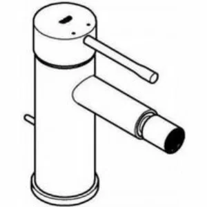 Смеситель для биде GROHE Essence с донным клапаном, никель матовый (24178EN1) Смеситель для биде GROHE Essence с донным клапаном, никель матовый (24178EN1)