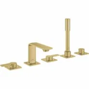 Смеситель для ванны GROHE Allure двухвентильный, на 5 отверстий, на край ванны, холодный рассвет матовый (25221GN1)